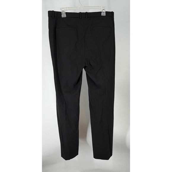Theory Women's Demitria 4 Traceable Wool Black Dress Trouser Pants Size 12 - Picture 7 of 9